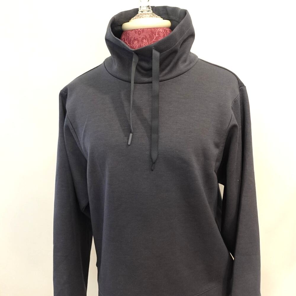 Downeast charcoal gray funnel neck pullover